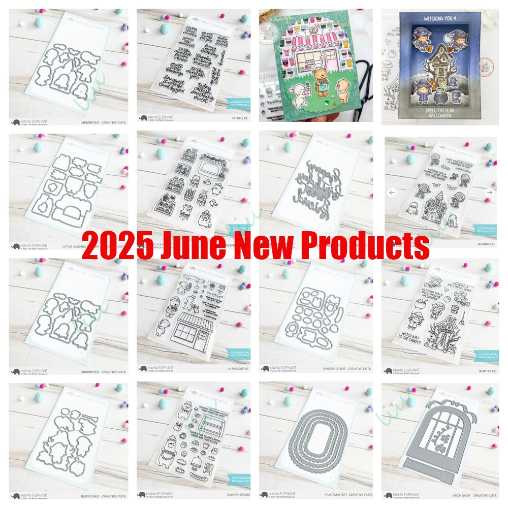 

Metal Cutting Dies and Stamps for DIY Greeting Handmade Diary Album Halloween Holiday Gift Bakery Bears Arch Shop 2025 June New