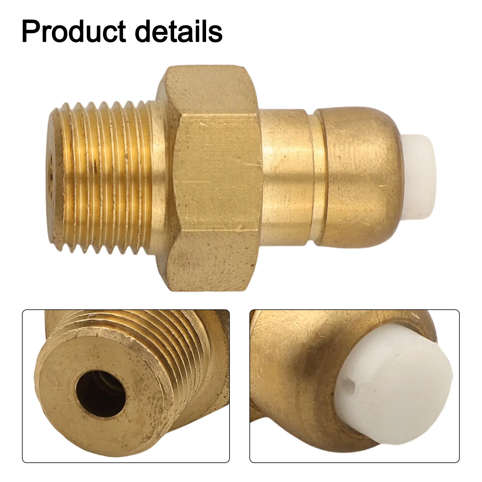 1pc Golden Metal THERMAL RELIEF VALVE For Homelite For 678169004 17658 Pressure Washer BM80913A And UT80522G