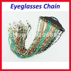 12pcs Colorful Beaded Pearl Sunglass Reading Glasses Eyeglass Chain Cord Rope Holder