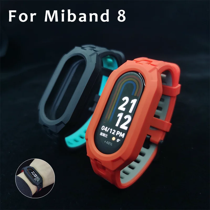 

TPU Sports Strap For Xiaomi Smart Band 8 soft Strap Global Version Silicone Wristbands For Miband 8 NFC Bracelet Mi 8 Band