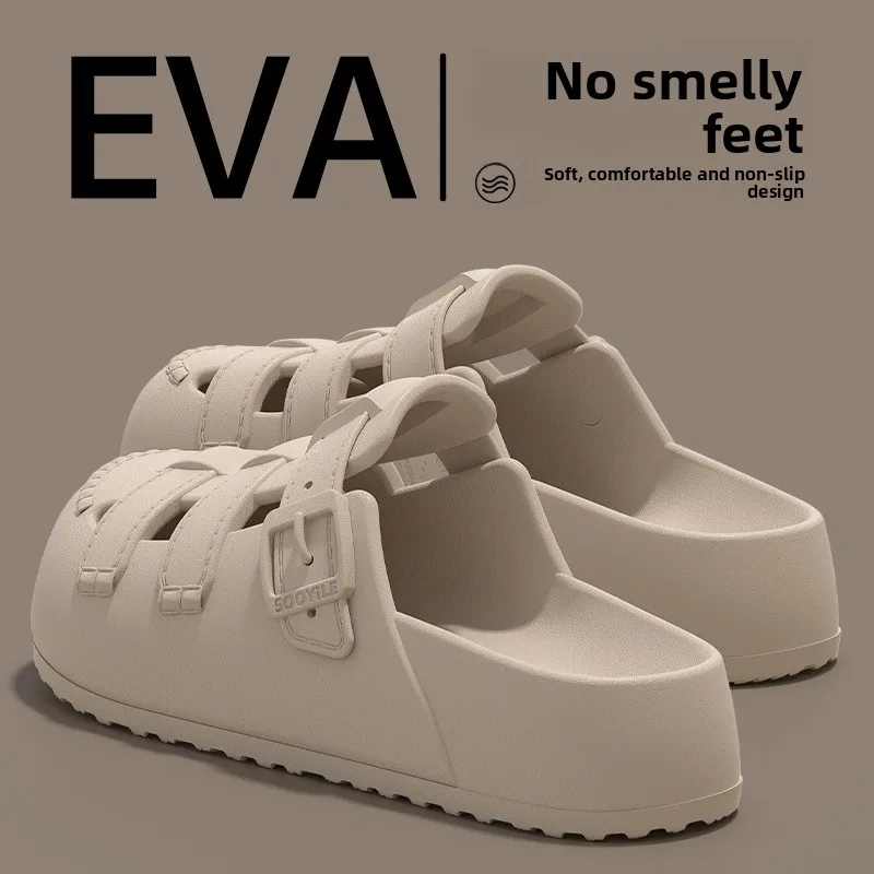 

Women's summer hole shoes new outer wear office platform sandals fashion casual non-slip beach shoes
