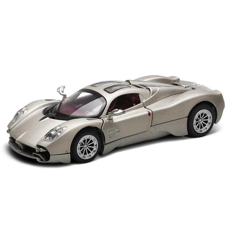 1:32 Pagani Utopia V12 Supercar modello di auto in lega suono e luce tirare indietro giocattolo per bambini da collezione regalo di compleanno