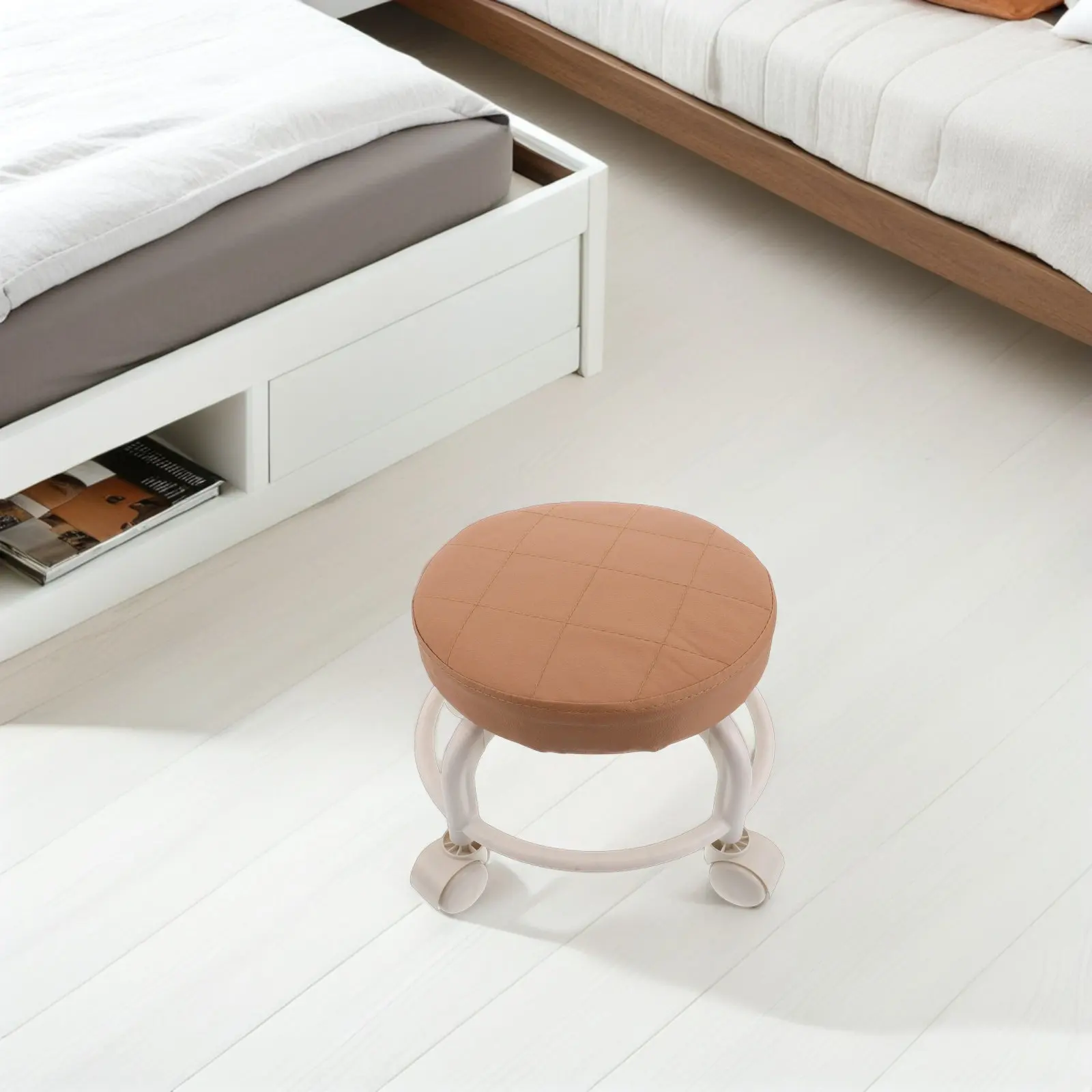 round-rolling-stool-swivel-low-seat-360-rotation-spa-beauty-salon-home-office-rolling-footrest-garage-sport-massage-pu