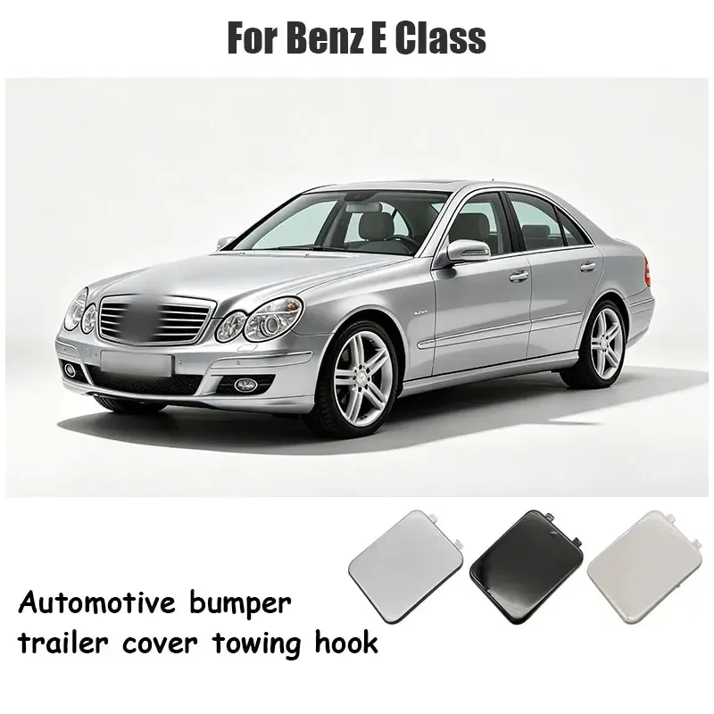 For Mercedes W211 E Class 2006-2008 E200 E250 E260 E300 E320 Car Rear Bumper Tow Hook Cover Cap Black White