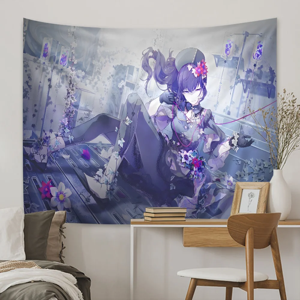 Project Sekai Cartoon Tapestry for Living Room Home Dorm Dec