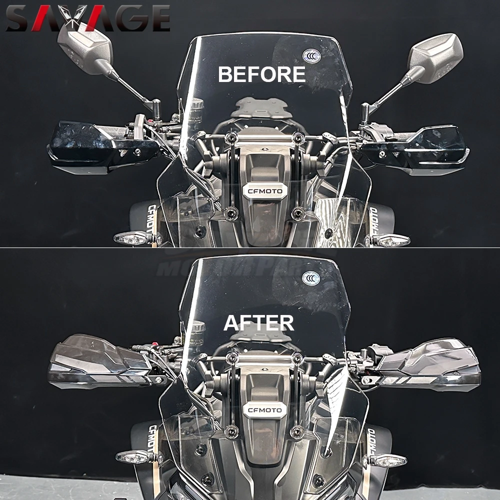 2025 For CFMOTO 700MT 450MT Handlebar Handguard IBEX 450 MT450 2024 Motorcycle Hand Guard Wind Deflector Handle Lever Protector
