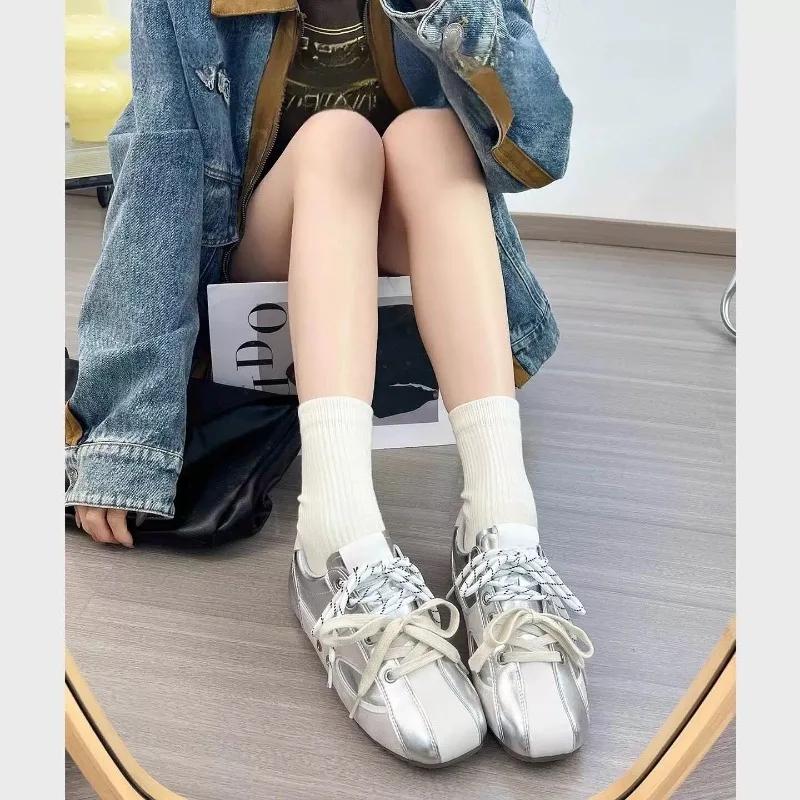 Women's Sneakers Shoes 2025 New Hot Sale Lace-up Women's Vulcanize Shoe Fashion Matching New Best Seller Outdoor Casual Sneakers