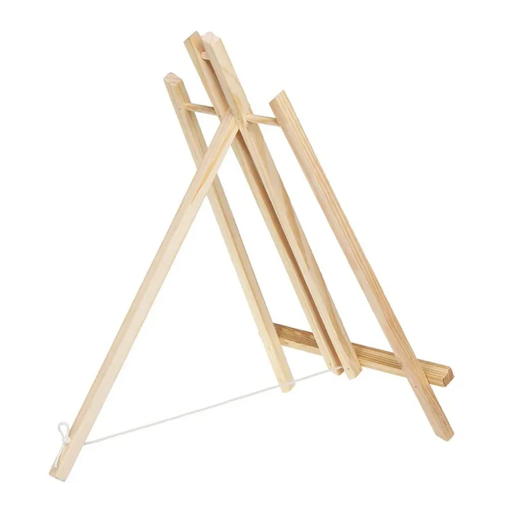 Houten schildersezel voor schilderen, 30 cm hoogte opvouwbare desktop display driehoekige beugel, kunstbenodigdheden, 1 stuk