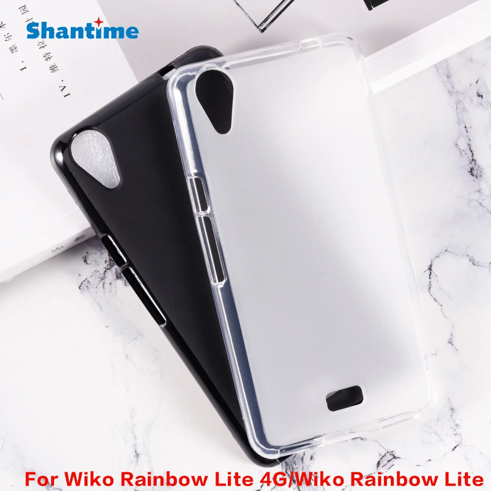 For Wiko Rainbow Lite 4G Gel Pudding Silicone Phone Protective Back Shell For Wiko Rainbow Lite Soft TPU Case