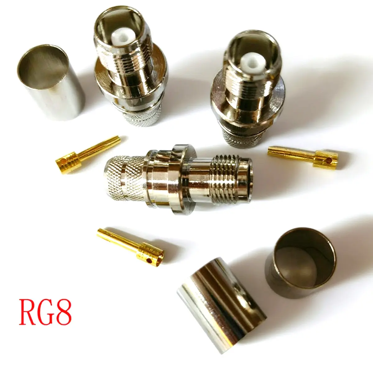 

TNC Jack Female Crimp for RG214 RG213 RG8 LMR400 Cable RF Connector adapter