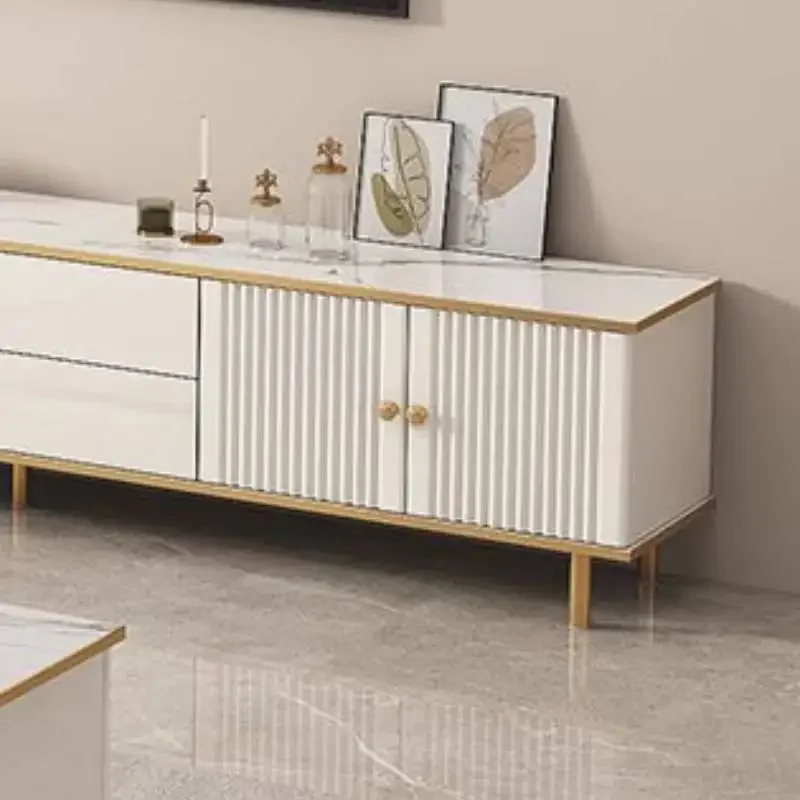 Holder Extendable Tv Cabinet Custom Vintage White Designer Saving Tv Stands Storage Unique Long Mueble Televisor Furniture Home
