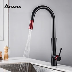 All copper casting Kitchen faucet dual-mode outlet water cooling and heating dual control single handle design Sink faucet