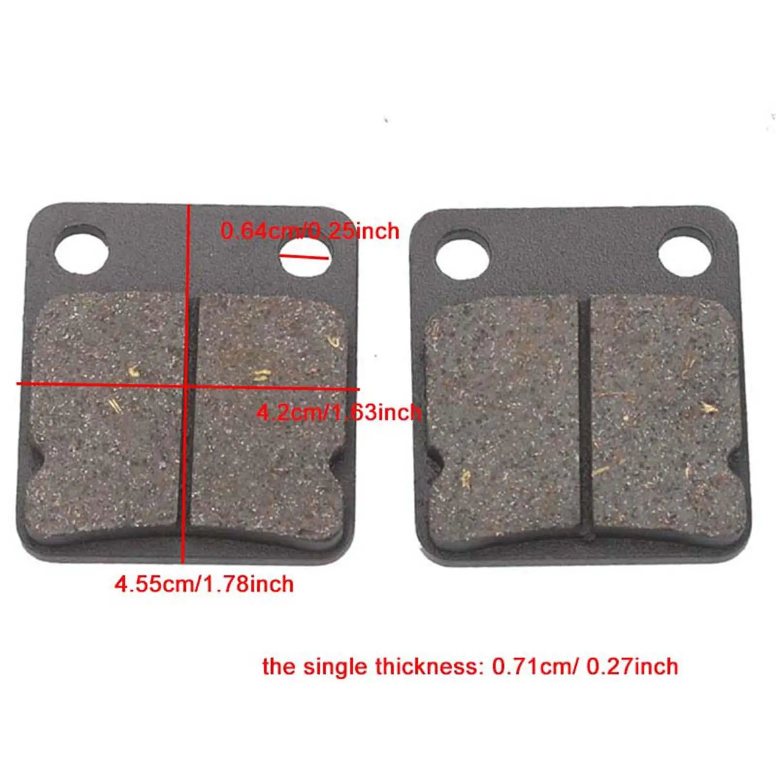 2 stuks remblokken direct vervangen professioneel voor crossmotor ATV 50cc