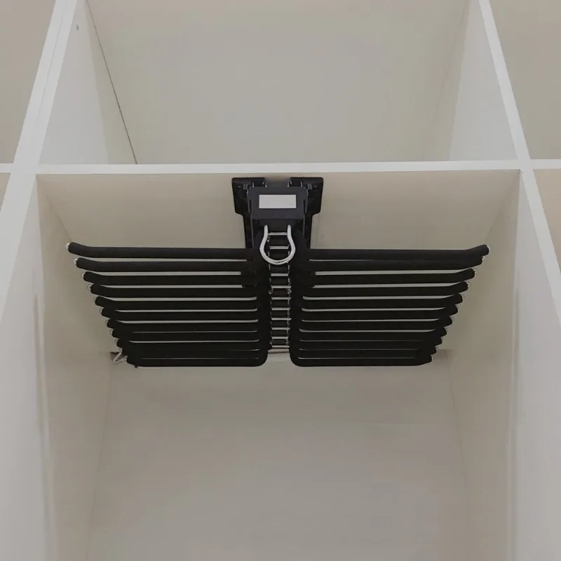 

Pants rack telescopic wardrobe household telescopic pants rack pull built-in drawer top pants rack slide