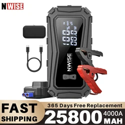 Nwise Car Jump Starter 4000A 25800mAh Car Battery Powerbank Auto Battery Booster Charger Starting Device