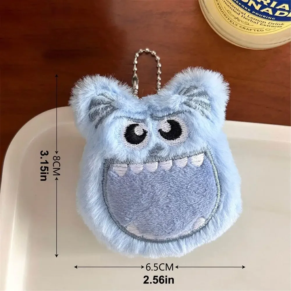Colgante de muñeco mon-ster de nieve de peluche duradero, decoración de bolsos colgantes, llavero de mon-ster de nieve de peluche suave, colgante de bolso bonito y creativo