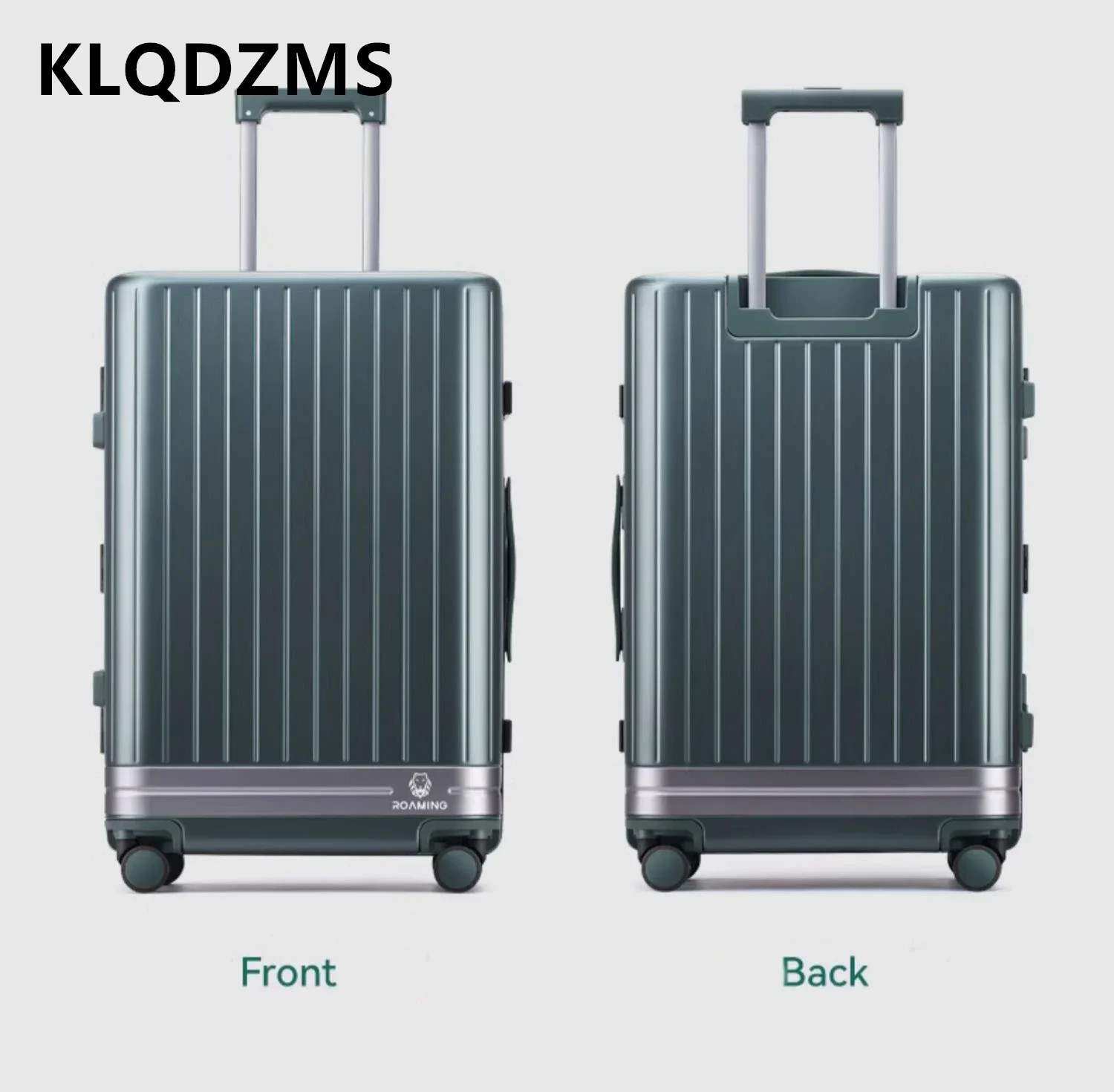 KLQDZMS-Valise à roulettes à cadre en aluminium pour hommes et femmes, sac de voyage à bagages, boîte d'embarquement d'affaires, valise haute capacité, 24 po, 26 po, 20 po