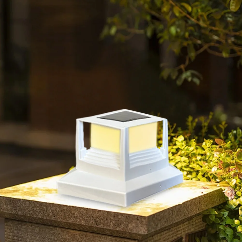 

Solar Post Lights Waterproof Solar Garden Light Solar Post Cap Lights Patio Fence Gate Street Lamp for Deck Patio Garden Decor