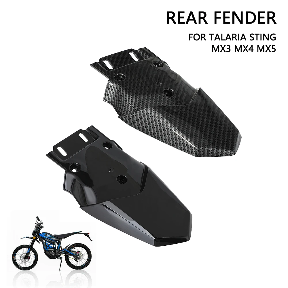 AliExpress NONE Rear Fender For Talaria Motorcycles Accessories Rear Mudguard Mud Guard For Talaria Sting MX3 MX4 MX5 Diet E-Bike Carbon Fiber