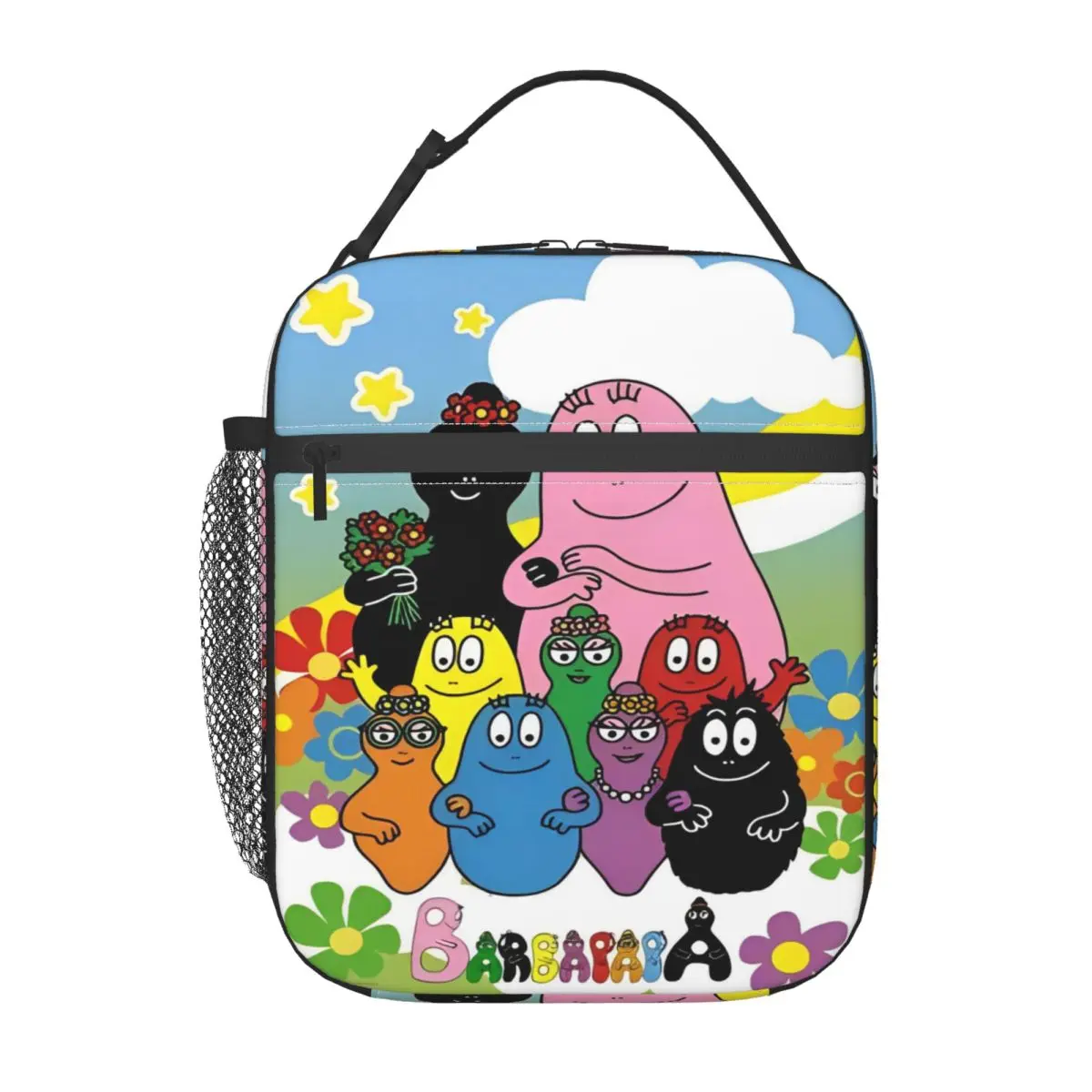 Barbapapa Cartoon Merch Insulated Lunch Bag For School Food Storage Bag Portable Cooler Thermal Lunch Boxes