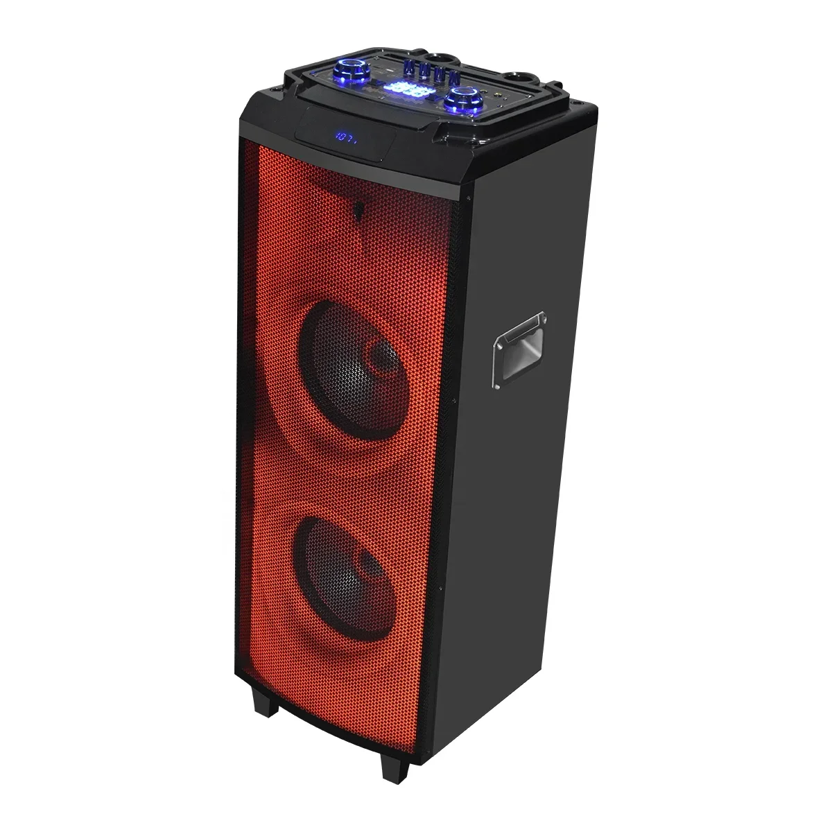 Private Wireless For PA DJ Karaoke Rechargeable PRO BT Portable with Fire Effect Light Speaker