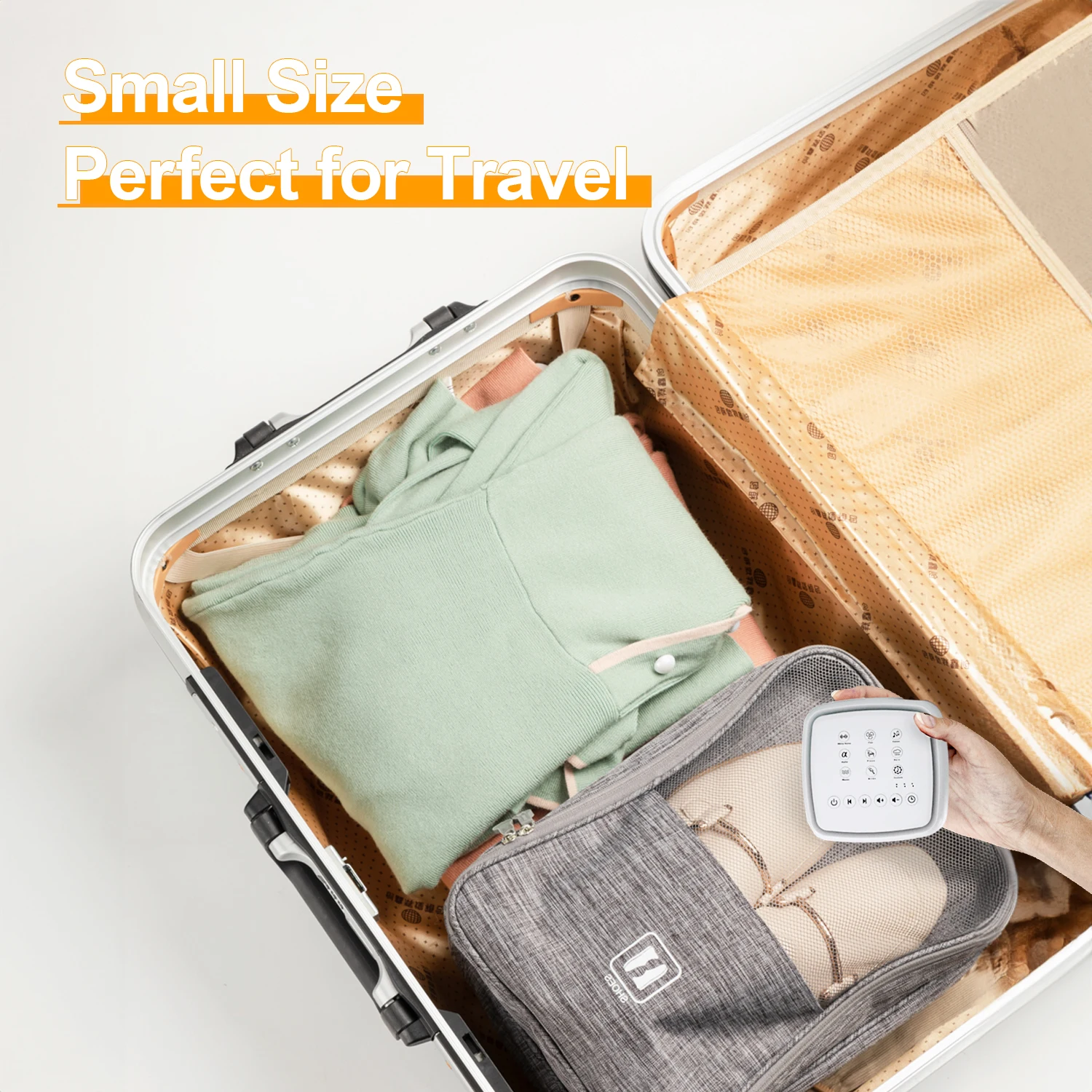 Macchina per il rumore bianco, 30 suoni rilassanti e luce calda per dormire, batteria potente Macchina per suoni da gioco da 30 ore per neonati e adulti