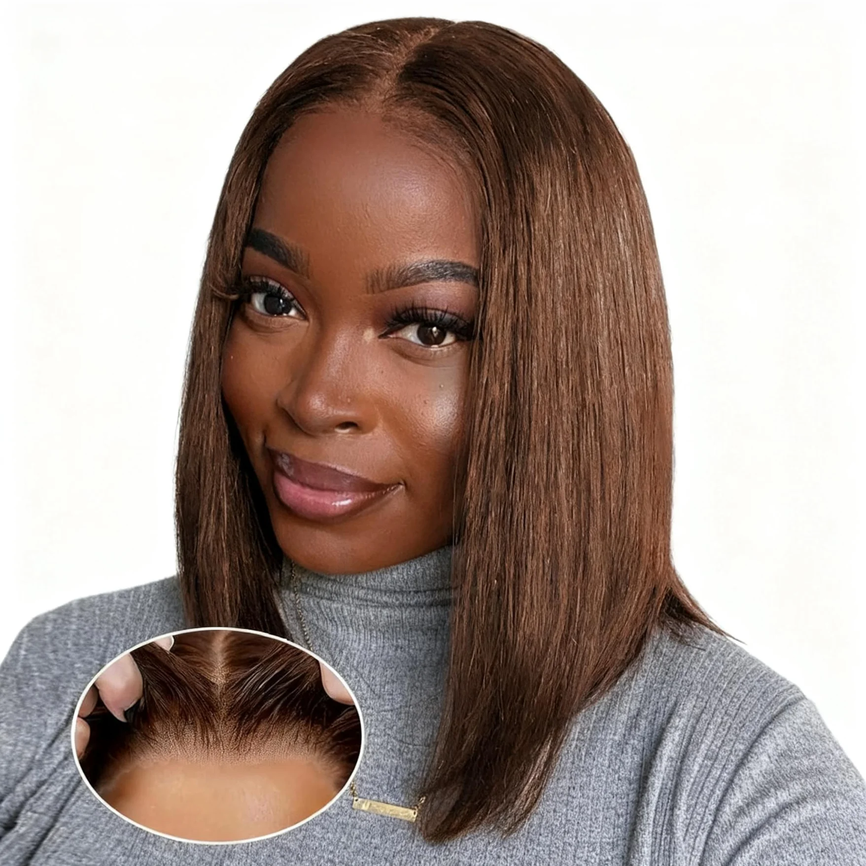 ارتداء والذهاب شعر مستعار بوب بدون صمغ شعر بشري 200% كثافة 2x6 HD الدانتيل إغلاق الباروكات للنساء السود شعر بشري بدون صمغ قبل قطعها B #3