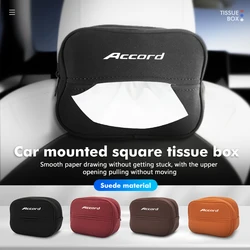 Car Mounted Tissue Holder Backseat Tissue Box With Fix Strap For Honda Accord 9 10 9th 10th 2014 2015 2016 2017 2018 2019