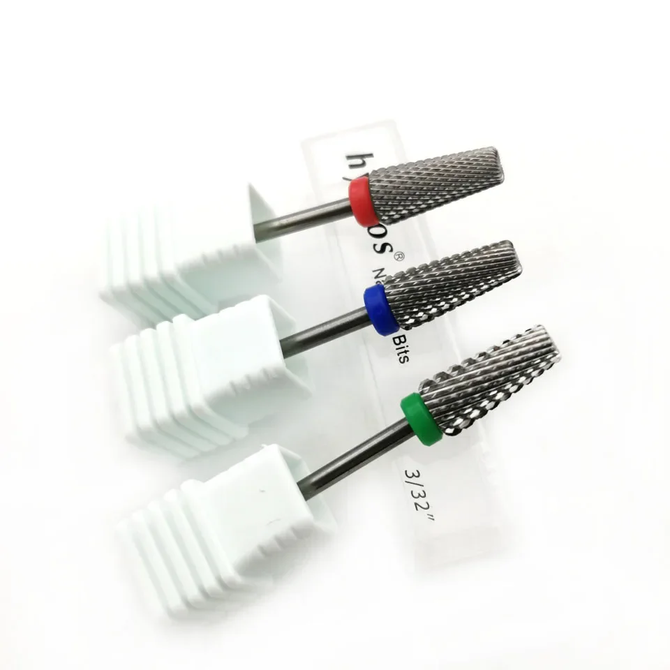 HYTOOS-5 in 1テーパーカーバイドネイルドリル,マニキュア用フライス,アクリルネイルとジェルネイルの除去,アクセサリーツール