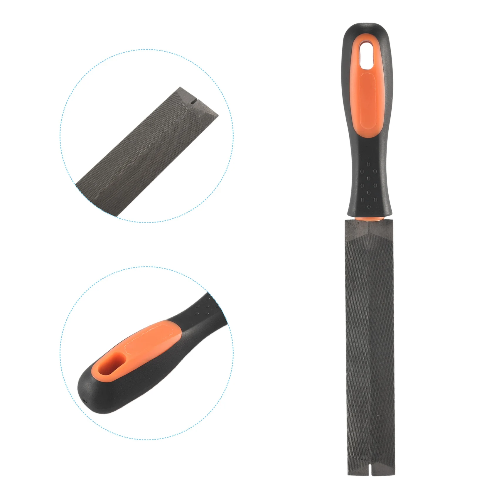 6 Inch Pruning Saw File T12 Bearing Steel Fine-Tooth Rasp File Carpentry Woodworking Hand Tool with TPR Handle