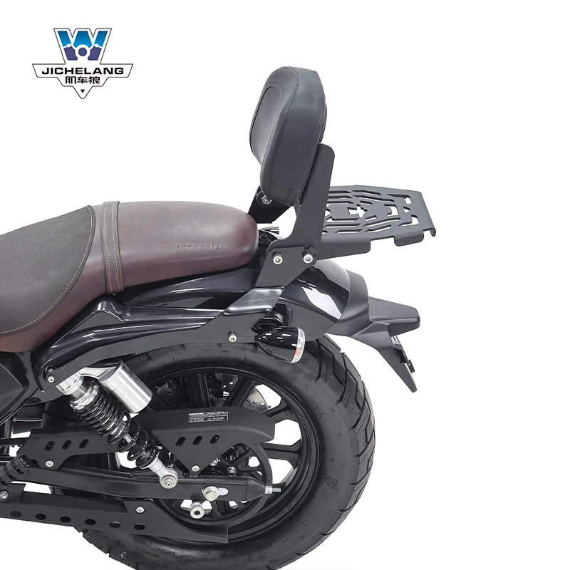 

For QJ MOTOR SRV 125 Accessories QJ SRV 125 Backrest Tail Shelf Rear Flding Backrest Passenger Soft Pad Shelves Luggage Rack