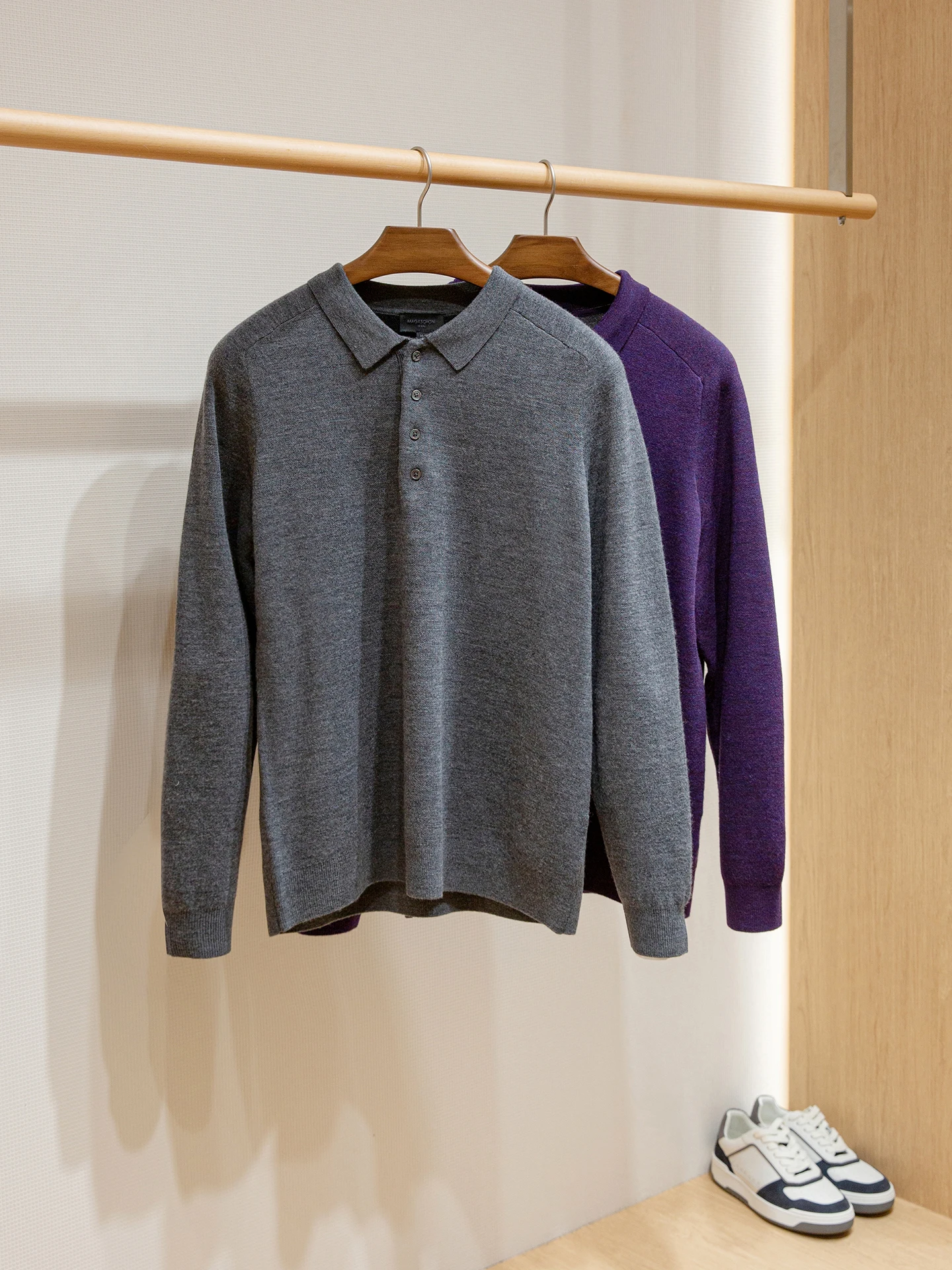 

Warm Thi Woolen Sweater Casual Collar Men's Knittedwear High ammage Wool BOOM SOLO Brand Commute Suitable Autumn Faion