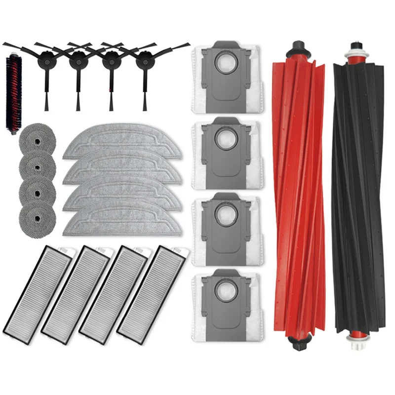 M04K For Roborock S8 Max V Ultra G20s Robot Vacuum Cleaner Accessories Mop Choth Vacuum Bags Filter Replaceable Parts