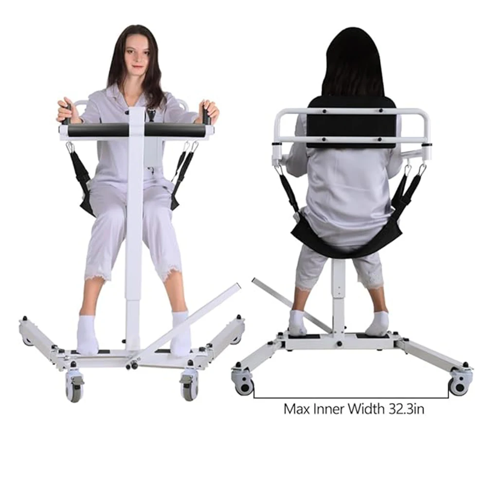 AIROW Portable Foldable Electric Lift Chair CE ISO10535 Certified Waterproof Design for Car Transfer and Patient Movement