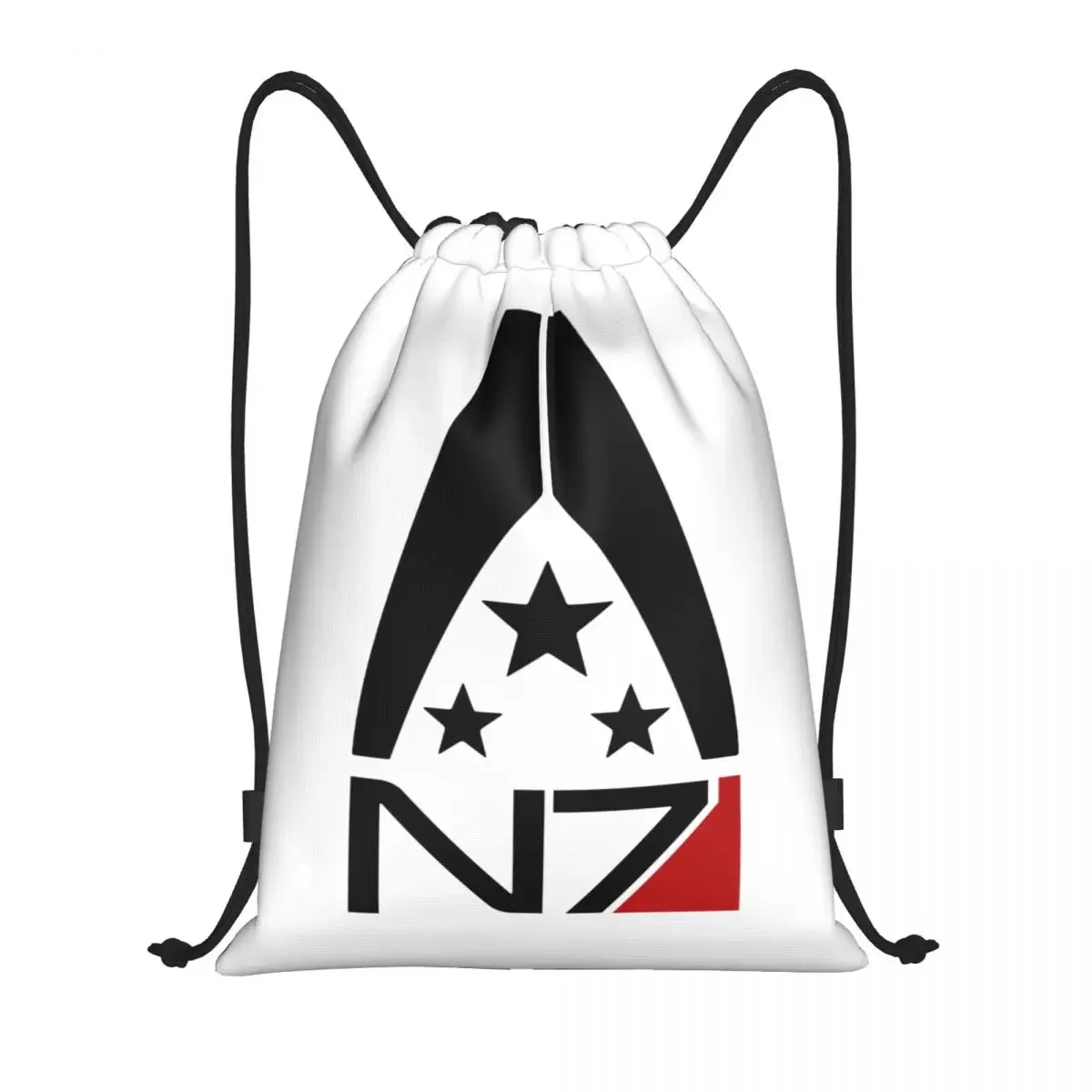 Custom Mass Effect N7 Drawstring Bags for Training Yoga Backpacks Men Women Alliance Video Game Sports Gym Sackpack