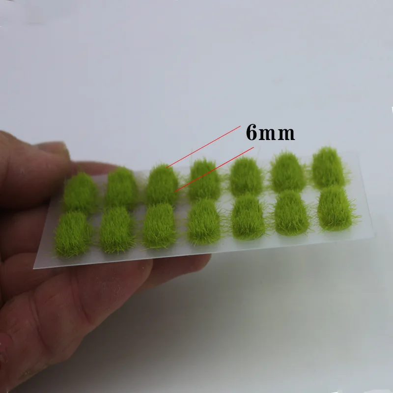 Miniature Bar Shape 5-6mm Nylon Grass Cluster Model Diy Lawn Garden Street Sand Table Scene Layout Diorama Kits