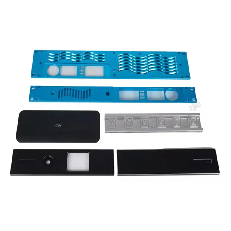 Custom Cnc Machining Aluminum Switch Panel Triple Channels Switch Panel Triple Double Colors Anodized