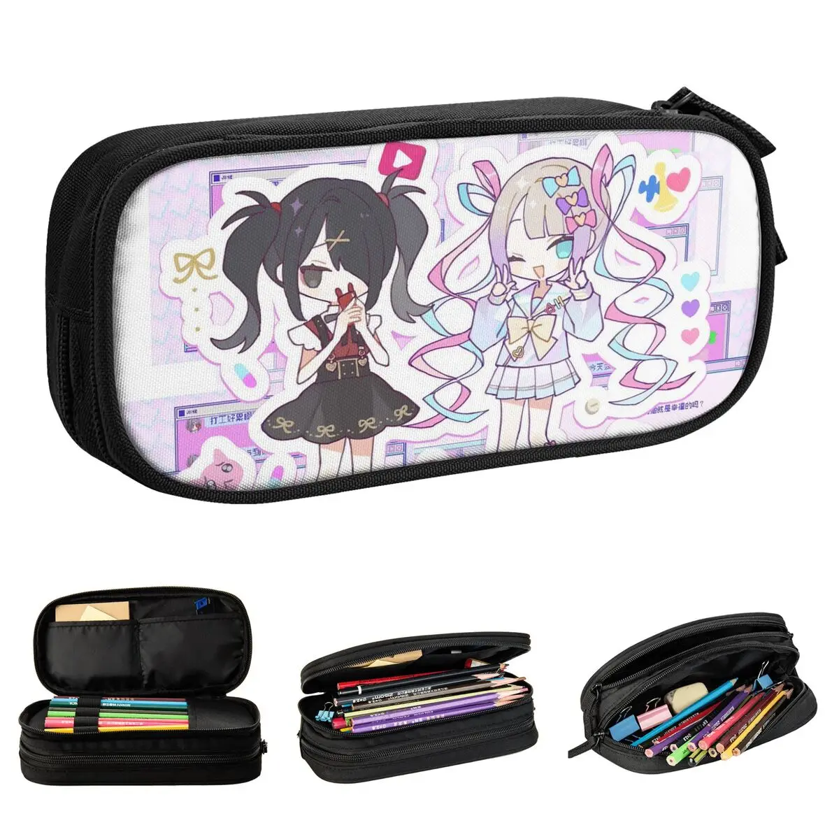 KAngel Ame-Chan Anime Game Pencil Case Fashion Needy Girl Overdose Pen Holder Bag Student Students School Gift Pencilcases