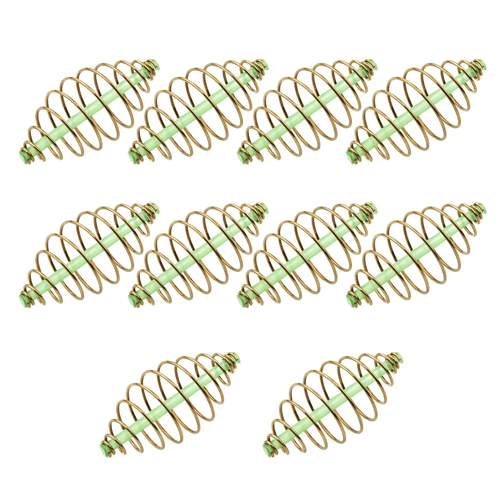 مضمنة الربيع المغذية 10 قطعة صيد سمك الشبوط الخشنة الطعم أقفاص محطة معالجة لتحسين كفاءة الطعم ومعدل الصيد #5