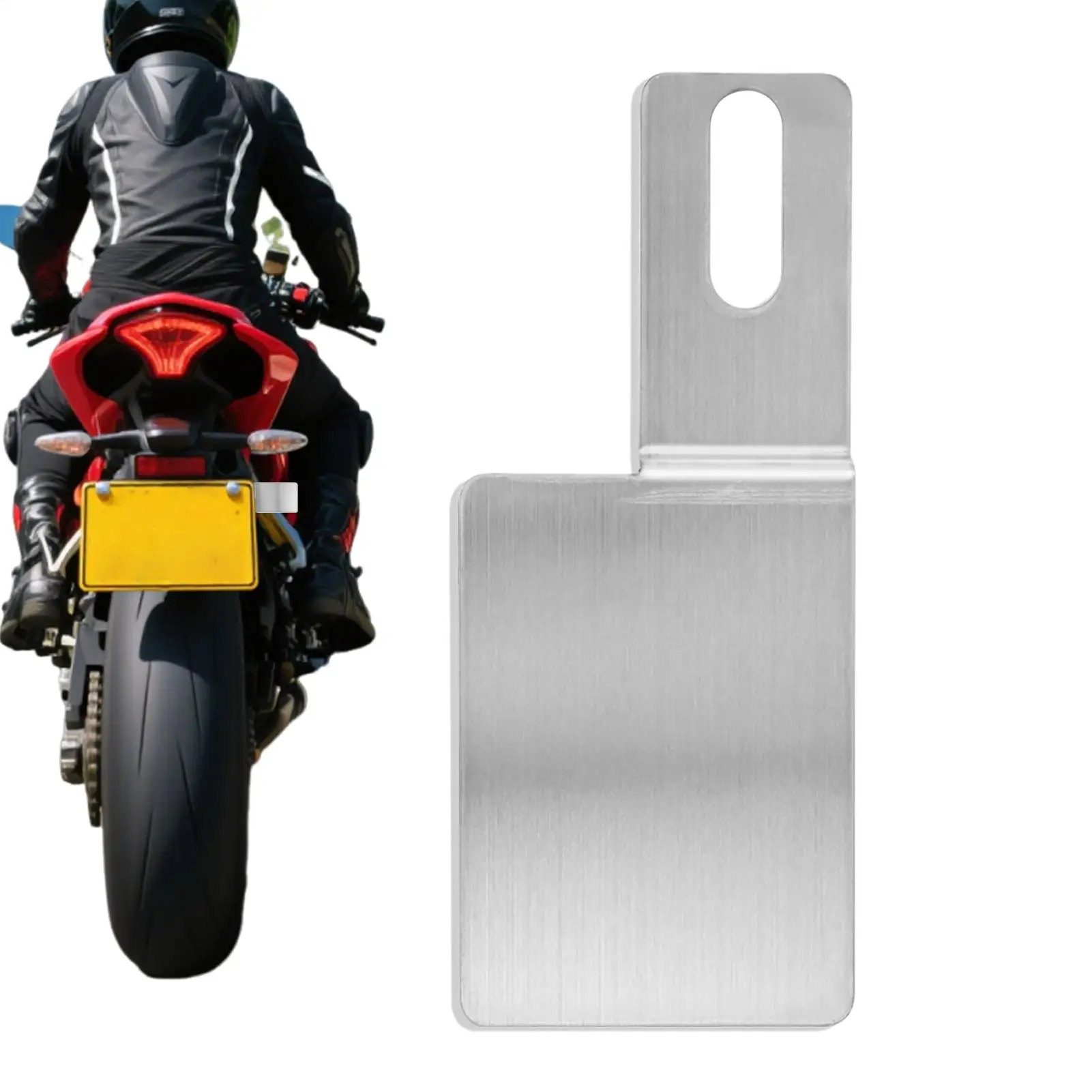 

License Plate Mount License Plate Extender Mount Stainless Steel Motorcycle Accessories Rear Sign Support For Electric Scooter