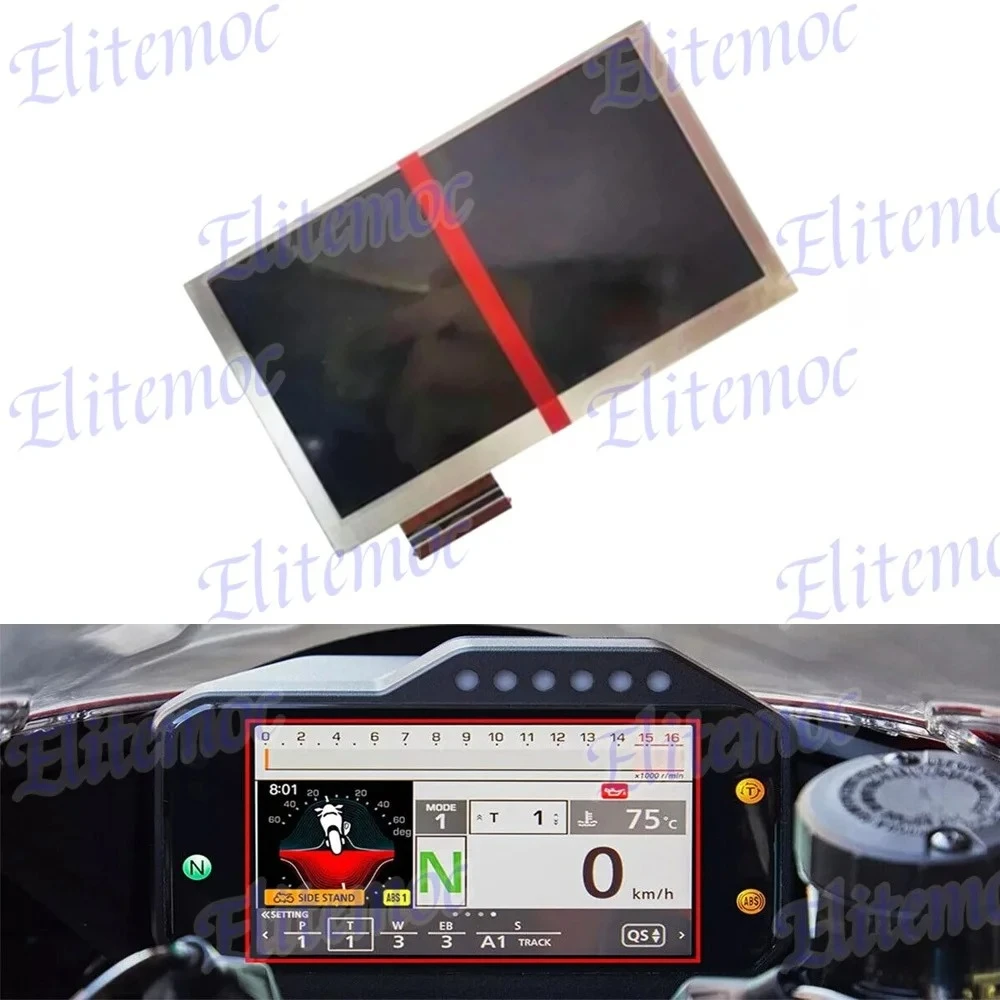 

5" Color Display For Honda CBR1000RR-R Fireblade SP Speed Instrument Cluster Screen Replacement LM7C1732F0-B1 TFT2P3227-V2-E