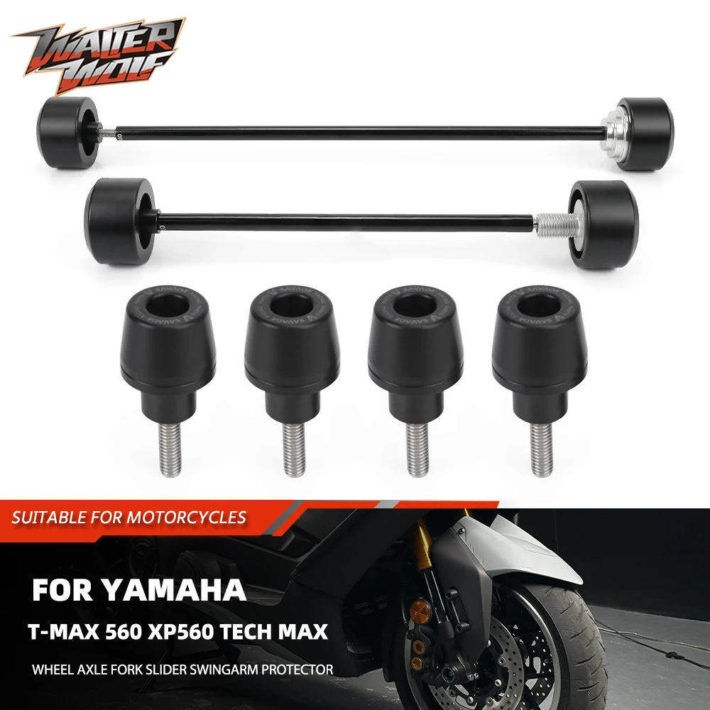 Fender Mudguard Sliders Guard For Yamaha XP500 T-MAX 500 XP530 T-MAX 530 XP560 T-MAX 560 Tech Max Wheel Axle Fork Slider Protect
