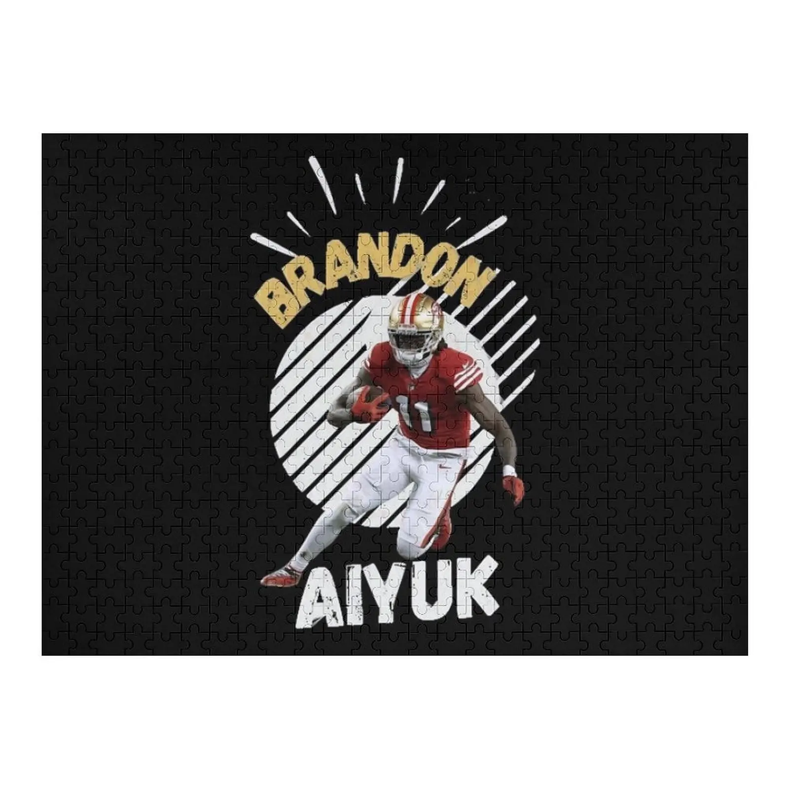 

Brandon Aiyuk football 49ers Jigsaw Puzzle For Children Personalised Toys Personalize Puzzle