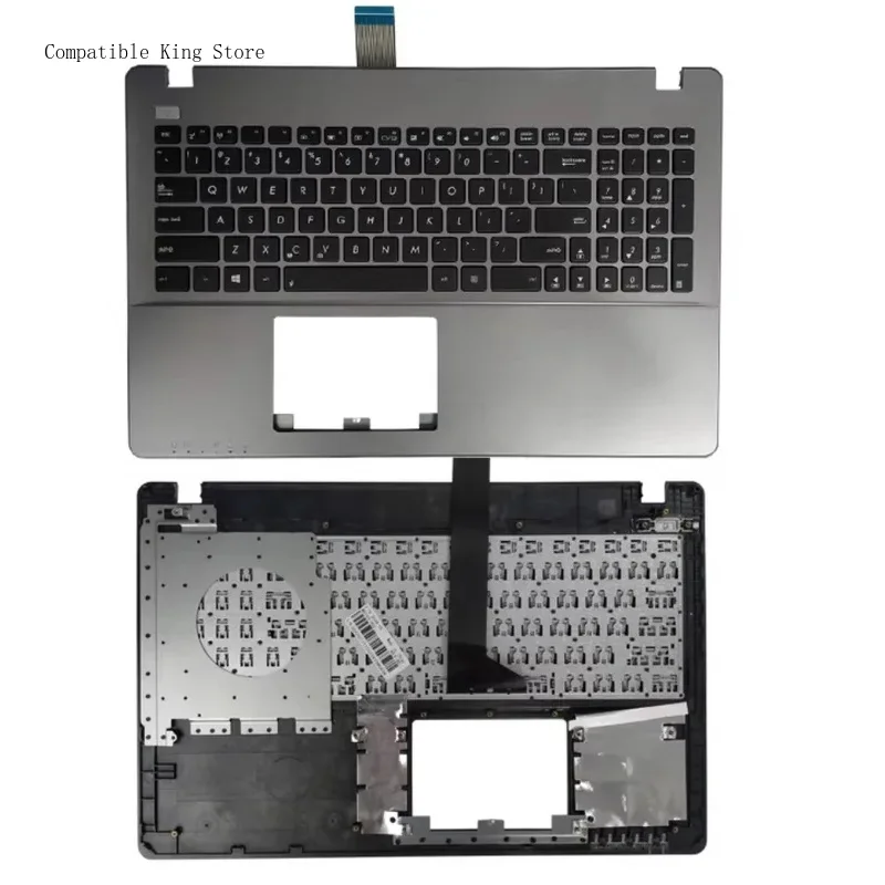 P Suitable for ASUS K550L R510L X550V X552E A550J Y581L X550C Laptop Palmrest Top Backlight Keyboard Replace Case