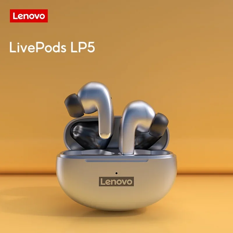 

Choice Original Lenovo LP5 Wireless Bluetooth Earbuds HiFi Music Waterproof Earphone With Mic Headphones Sports Headset 2022 New