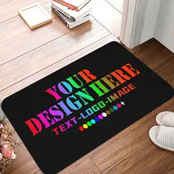 Custom Rug Personalized Decor Door Mat Customized Non-Slip Area Floor Carpet for Bedroom Bathroom Living Room Entryway Office