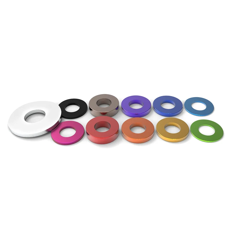 

2/8/20PCS M2.1 M2.6 M2.7 Aluminum Alloy Flat Washer Bushing Gasket CNC sleeve Non-threaded Stand-off Spacer For RC Model Part