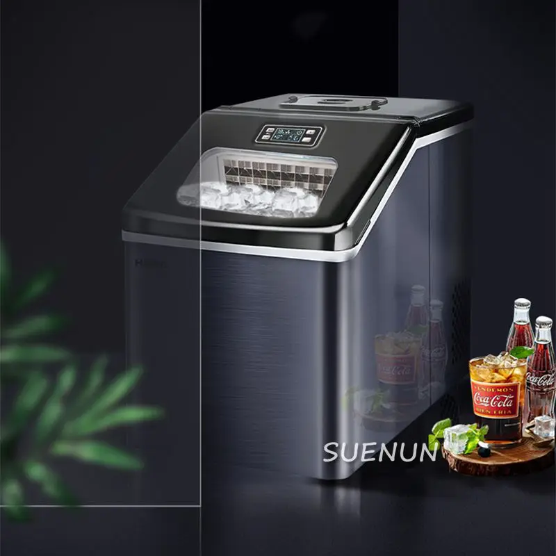 25kg/24h Automatic Mini Ice Maker Electric Small Cubes Making Machine Quick Ice Making Machine For Milk Tea Shop home 220V 120W