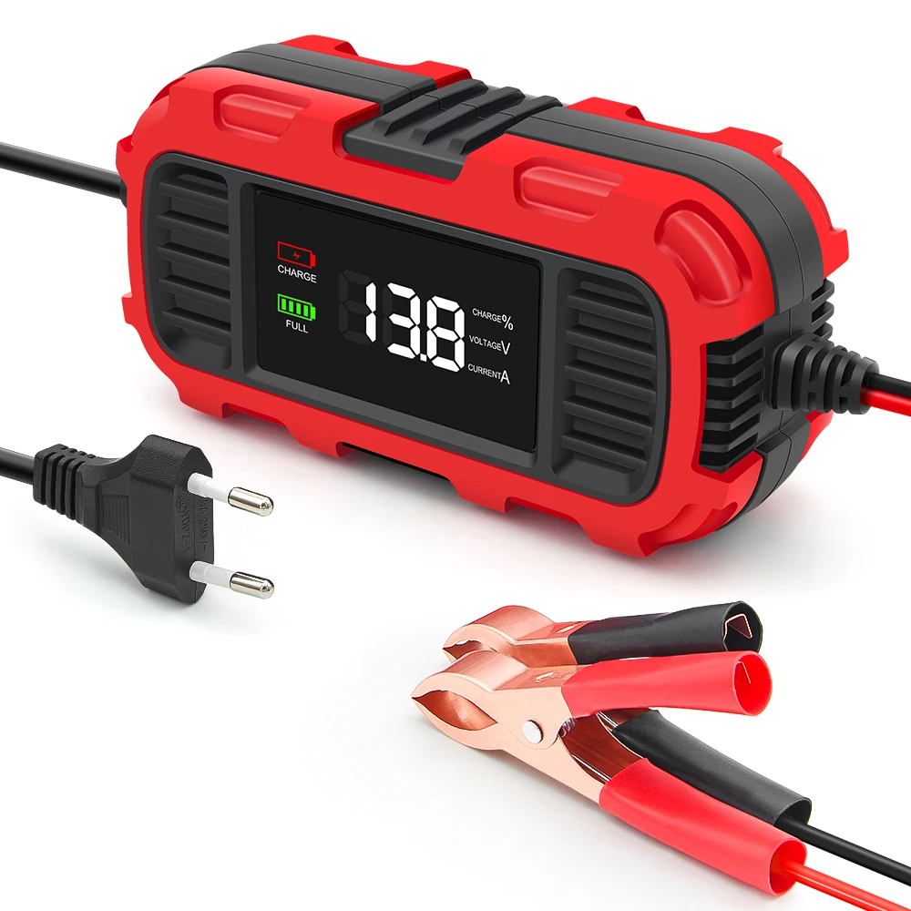 شاحن بطارية السيارة الذكية FOXSUR FBC1202E 12 فولت/2 أمبير يدعم شاحن بطارية الرصاص الحمضية الأوتوماتيكي بالكامل #1