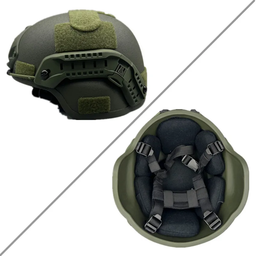 NIJ IIIA.9mm PE Mich helmet Explosion proof bulletproof Combat helmet Safety protection helmet